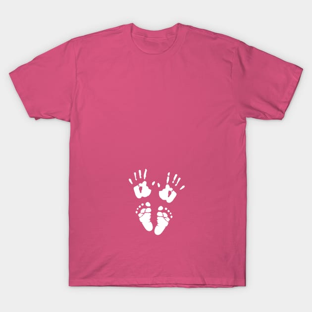 Hands and Feet Maternity T-shirt T-Shirt by KazSells